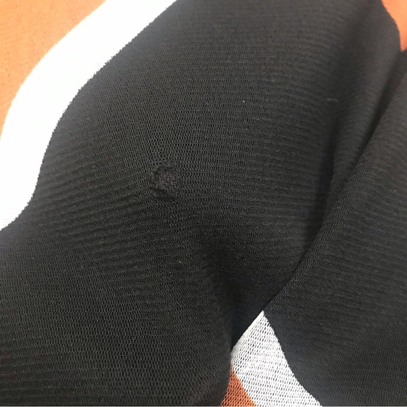 NWT Alfani long-sleeved tunic/ XL/ Multi-colored/ sheer w/ lining/ minor flaw - Picture 13 of 13